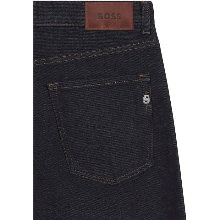 Чоловічі джинси BOSS Maine Regular-Fit сині з еластичного деніму (46W/34L)