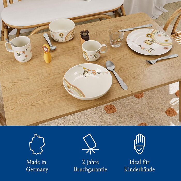 Набір дитячого столового прибору Villeroy & Boch Boho Kids (4 шт.) - нержавіюча сталь, сріблястий/платиновий, придатний для миття в посудомийній машині