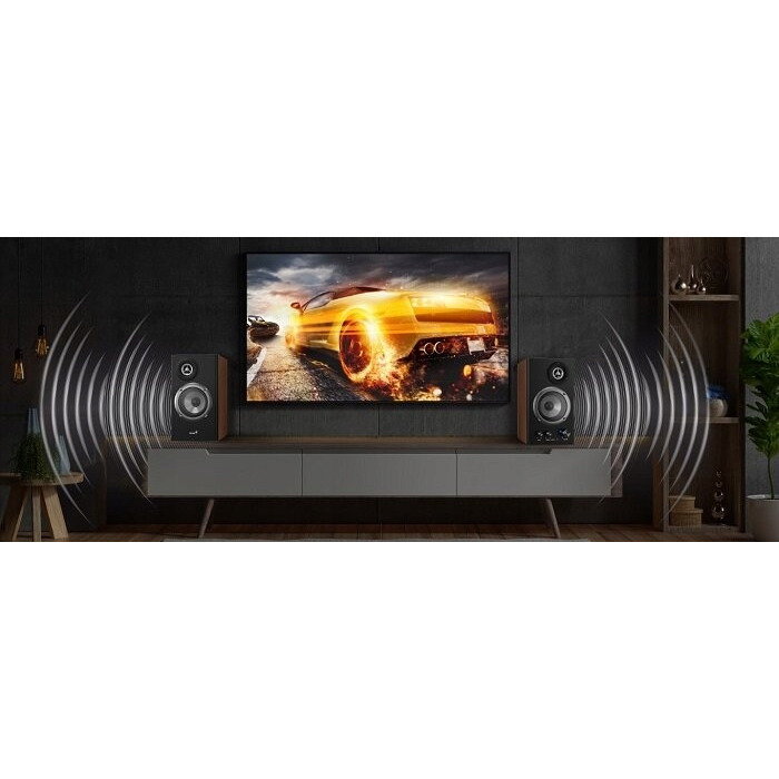 Акустична система GENIUS SP-HF1200B, 2.0, 36 Вт, дерев'яний корпус