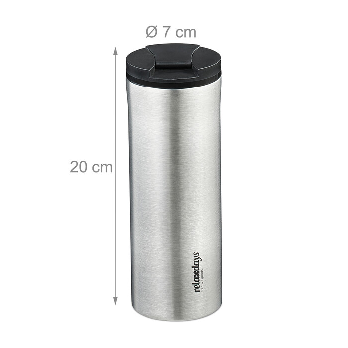 Relaxdays Stainless Steel Thermobecher 400ml