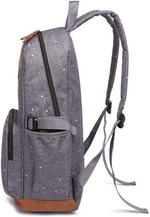 Жіночий рюкзак Kaukoo для студентів, ноутбука, подорожей. Сірий, універсальний розмір