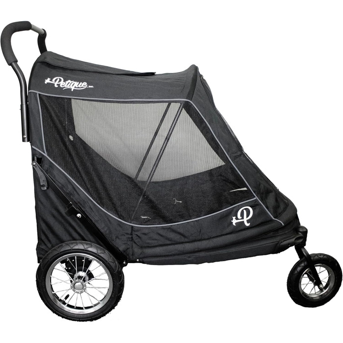 Дитяча та собача коляска Apollo 3-в-1 | Легка складана переносна сумка для собак та котів | Чорний колір