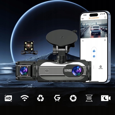 Автомобільний відеореєстратор 2в1 (передній та задній) Full HD з LCD-дисплеєм