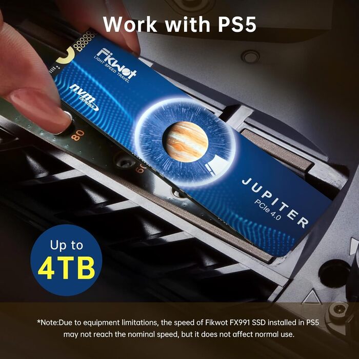 SSD FX991 1TB NVMe PCIe Gen4 – внутрішній SSD для PS5 та ноутбуків