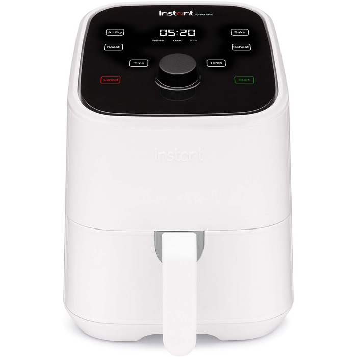Аерофритюрниця Instant Brands Vortex Mini 4-в-1, 1300 Вт, 2 л з жаровнею та міні-духовкою — для здорового смаження, випікання, запікання і підігріву їжі