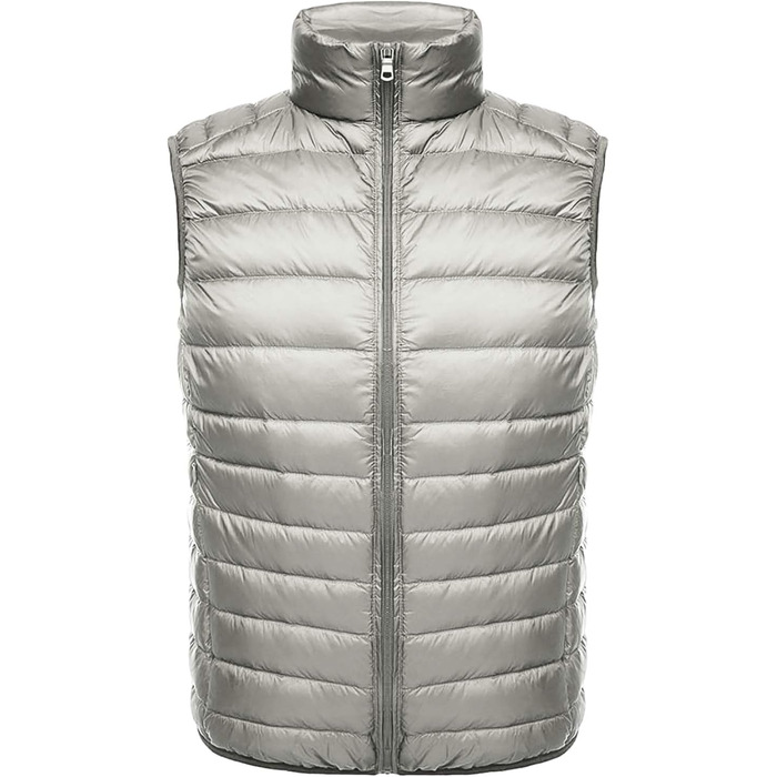 Чоловіча степна жилетка Weste для активного відпочинку: Outdoor, гібридна, з капюшоном, 2 кишені. Ідеально для бігу, гольфу, походів, їзди на конях (Сірий, XXL)