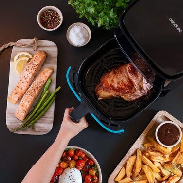 Фритюрниця Cecotec Cecofry Full InoxBlack 5500: 5.5 л, 1600 Вт, 8 режимів, PerfectCook, сталь