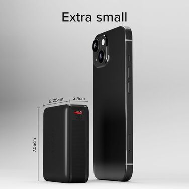 Power Bank SBS Slim 20000 mAh 100W з LCD-дисплеєм: зарядка для Apple, Samsung, MacBook, iPad, ноутбука, планшета, смартфона