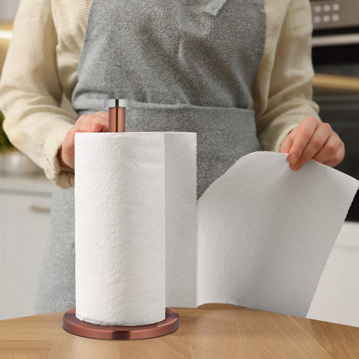 Relaxdays stainless steel kitchen roll holder