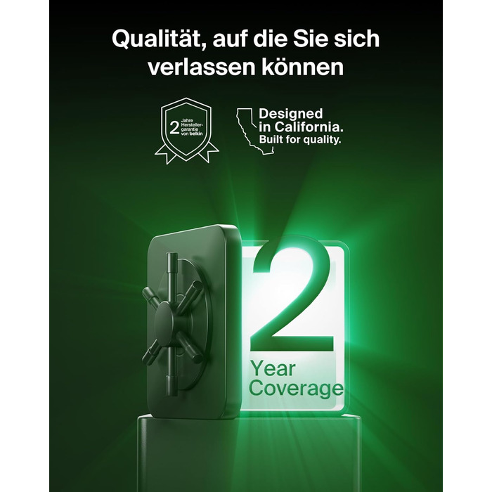 Беспроводное зарядное устройство Belkin UltraCharge Pro Qi2 3-в-1, 25W, MagSafe сумісне для iPhone, Apple Watch, AirPods, адаптер 45W, пісочний колір