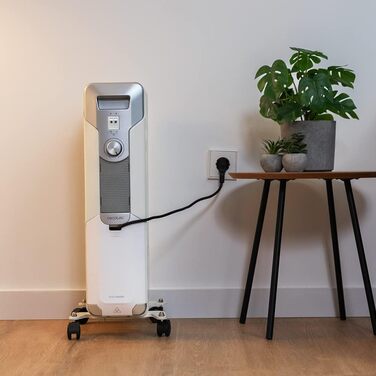 Електричний масляний радіатор Cecotec ReadyWarm 11000 Space, 2500 Вт, 11 ребер обігріву, 3 режими, 25 м², білий