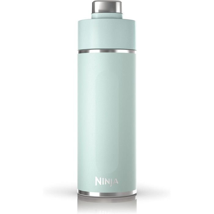 Ninja Thirsti Water Bottle/Thermo Cup to go, 700ml, leak-proof lid, for carbonated, hot & cold drinks, triple-insulated travel mug, stainless steel bottle, Mint, DW2401EUUKMT