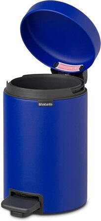 Відро для сміття Brabantia NewIcon 30L з м'яким закриттям та педальним механізмом, блакитне