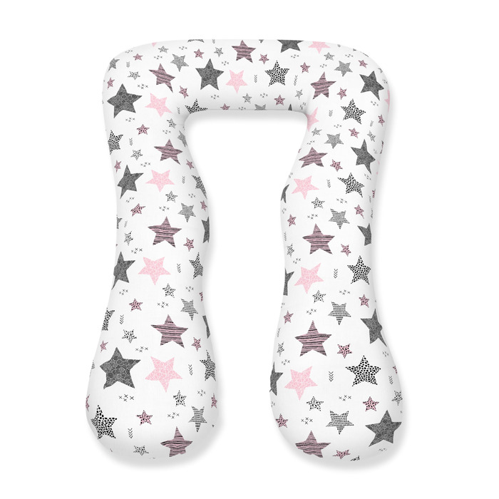 Подушка для годування Amilian Stillkissen Seitenschläferkissen: подушка для сну на боці, вагітності та годування, XXL, Body Pillow, блакитний/рожевий