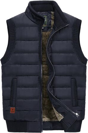 Чоловіча флісова жилетка з багатьма кишенями для риболовлі та активного відпочинку, тепла та зручна (3XL, темно-синій)