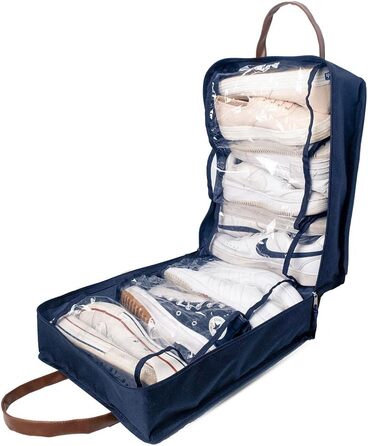 Shoe Bag for Travel, Portable Shoe Organizer, Storage Bag, Shoe Bag for Women and Men, Multicolor, Dark Blue