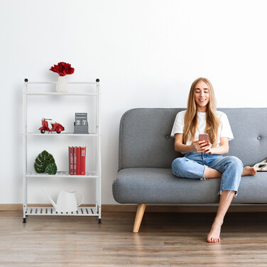 Стояча полиця Relaxdays з 4 полицями