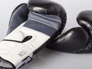 Боксерські рукавички Paffen Sport FIT з дихаючою сіткою на долоні для боксу, кікбоксингу, муай-тай, K1 та інших єдиноборств, рожевий/білий (чорний/білий, 16UZ)