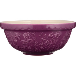 Mason Cash Stoneware Mixing Bowl 24 cm | Daisy | 2.7 L | Dough Bowl for Bread Dough, Cake Dough or Pizza Dough | Made from high-quality, chip-resistant stoneware | Large Dough Bowl
