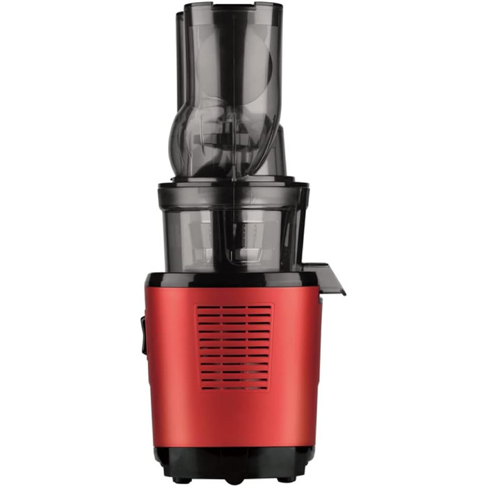 Соковижималка Kuvings REVO830 Slow Juicer з подвійною завантажувальною горловиною, автоматичною системою нарізки, набір фільтрів для смузі та сорбету, матова темно-червона
