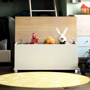 Дитяча дерев'яна скриня для іграшок Vida Designs Arlington, біла, з кришкою