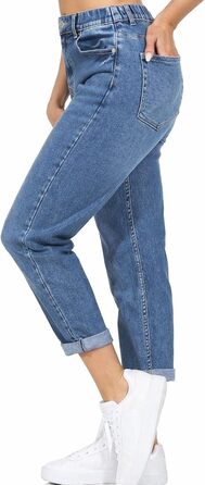 Джинси жіночі Hailys Mom Jeans з високою талією, блакитні, розмір XL