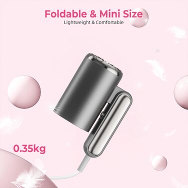 Набір для укладки волосся 6 в 1 Atopskins: фен-щітка, плойка, іонізація, 1000W (сірий)