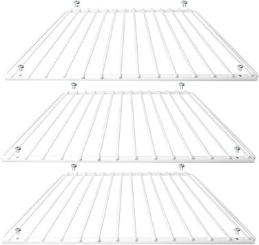 Universal Refrigerator Freezer Shelf Rack (white, 3 pack)