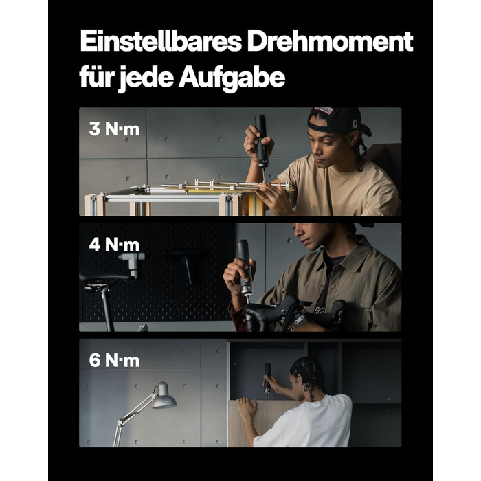 HOTO PixelDrive: Електродриль з інтелектуальним дисплеєм, 6 рівнів крутного моменту, 2000 mAh, USB-C, 30 біт, 1/4 Hex. Ідеально для ремонту електроніки та дому.