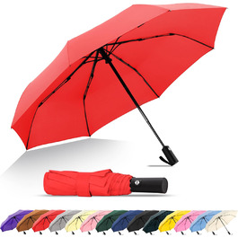 Дощовик SoulRain Reise - компактний, вітростійкий, для подорожей та авто (червоний)