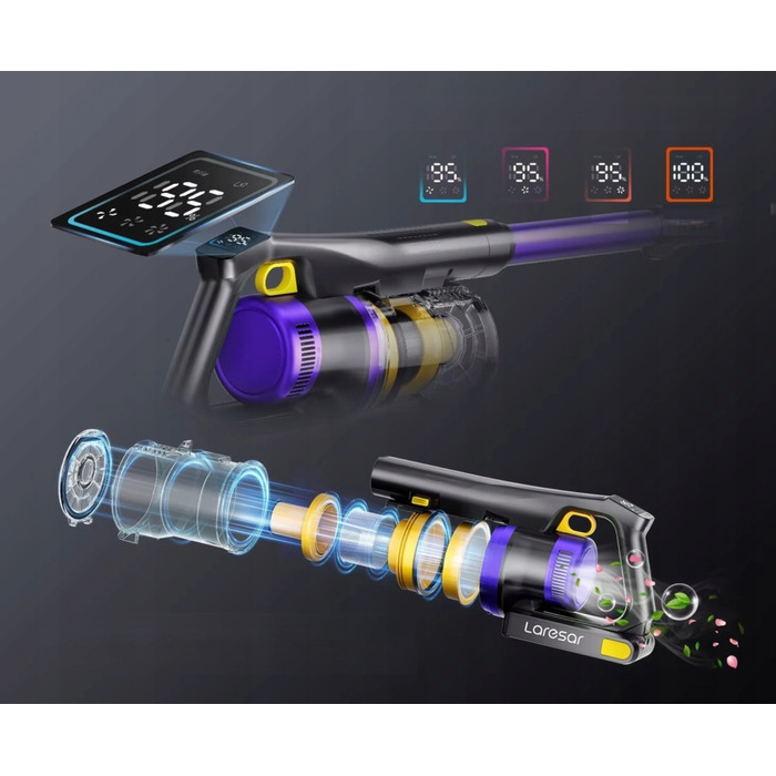 Вертикальний пилотяг Laresar X11, фіолетовий