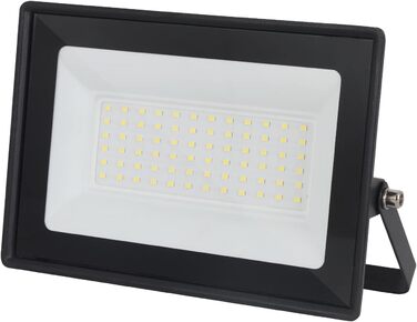 LED Floodlight 50W, Outdoor 5000LM, Spotlight 72 LED IP65 Waterproof, Outdoor Floodlight 6500K Cold White, 230V for Garage, Garden 【2 Pieces Black】 (6500k Cold White, GJ50W [1 Piece Black])