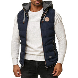 Чоловіча тепла жилетка Blackrock з капюшоном та коміром - Navy (темно-синій)