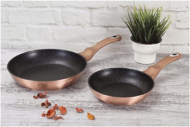Сковорода традиційна Berlinger Haus Metallic Line Rose Gold, 26 см, мармурове покриття