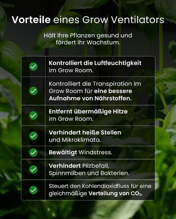 Mini вентилятор Pro Breeze з кліпсою, 20 см, 2 швидкості, тихий, для столу, офісу, кімнати, росту рослин, білий