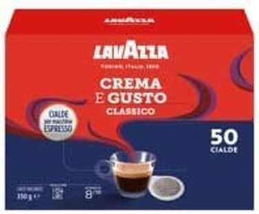 Кава в п.о.дс Lavazza Espresso Crema E Gusto, набір 50 шт, для кавомашин ESE