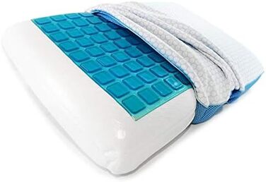 Orthopedic Pillow Gel + Memory Foam 60x40x12 | Crown Sleep