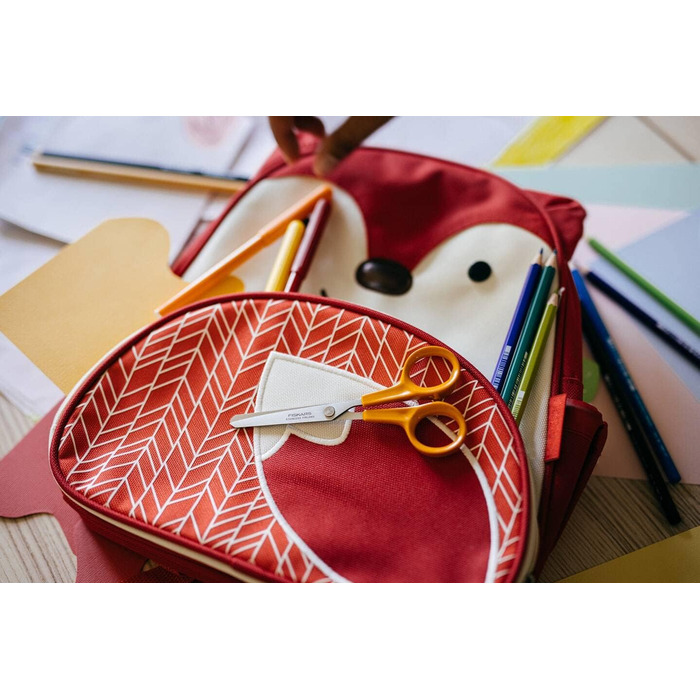 Ножиці Fiskars Classic для хобі, 13 см, для правшів і лівшів, нержавіюча сталь, пластикові ручки, помаранчеві
