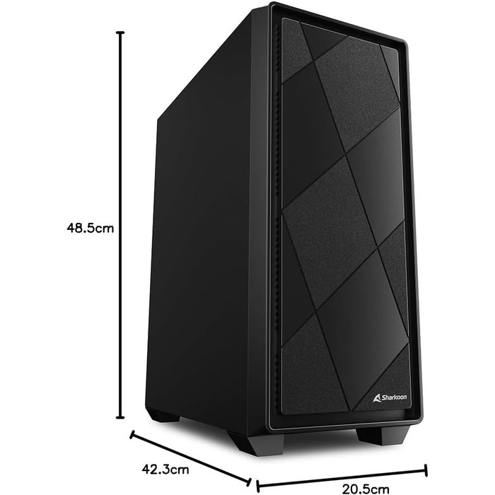 Sharkoon VS8 Midi Tower USB 3.0 Negra - корпус для ПК, чорний
