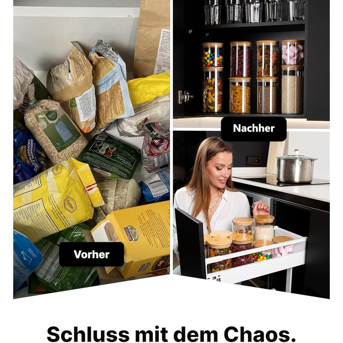 Набір контейнерів для зберігання Deco haus® 2 шт. (1,3 л) - герметичні банки для кави, цукру, крупи та інших продуктів