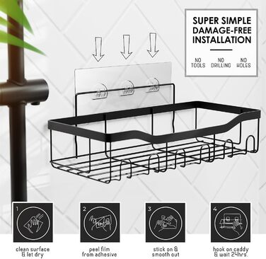 Набір аксесуарів для ванної кімнати 25 предметів: душова полиця, органайзер, зелений душовий завіс, WC-щітка, відро, дозатор мила