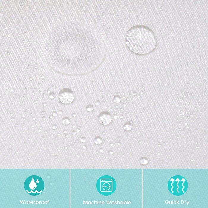 Драпірування для ванної кімнати Amaredom з квітковим принтом, 120x200 см