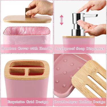 Набір для ванної кімнати XLHOMO: 27 предметів у фіолетовому кольорі (душовий завіс, килимки, аксесуари).