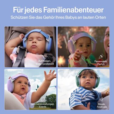 Дитячі захисні навушники Alpine Muffy Baby, шумозаглушення 24 дБ, для дітей до 5 років, бежевий