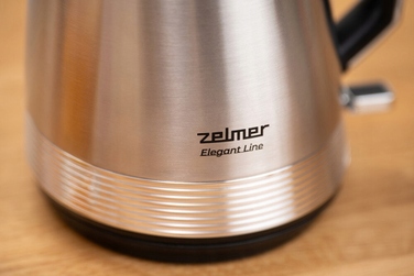 Електричний чайник Zelmer ZCK7956 Elegant Line, 2200 Вт, 1,7 л, сріблястий/сірий