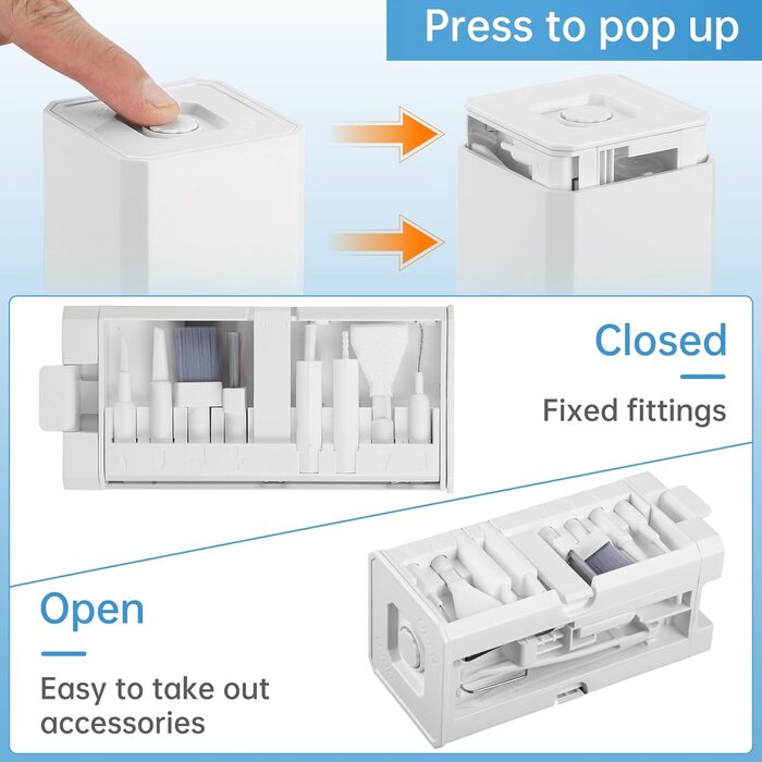 Набір для чищення 32 в 1 з щіткою: багатофункціональні аксесуари для чищення електроніки (AirPods, клавіатури, ноутбуки, телефони, навушники)