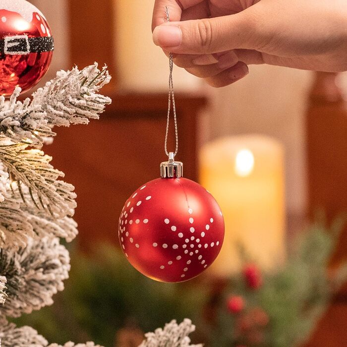 Набір ялинкових прикрас Valery Madelyn 70 шт. - ялинкові кулі, ялинковий декор з підвісками