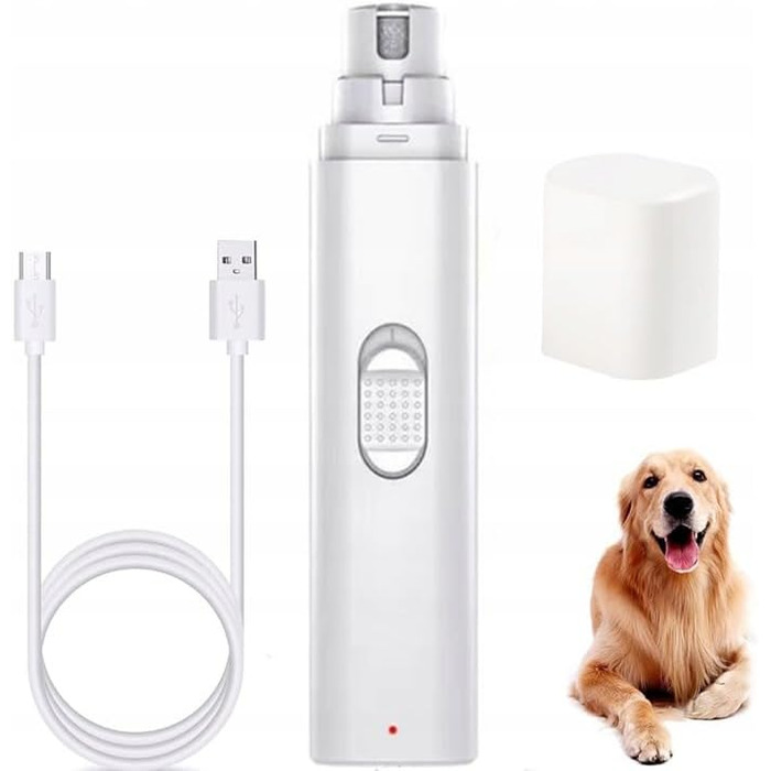 Електричний точило для кігтів собак та котів 3-в-1 з USB-зарядкою, 8000 об/хв, тихе та безпечне, точне шліфування, ергономічне, для малих, середніх та великих тварин