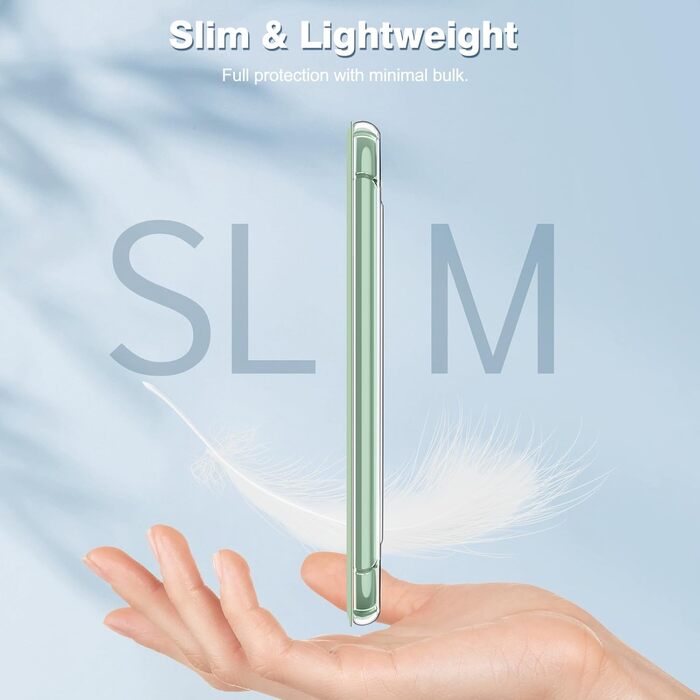 Чохол Fintie для Kindle 6 (11-го покоління) 2024/2022, прозорий, TPU, з авто-ввімкненням/вимкненням, для Kindle Basic 2024, колір агави