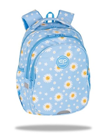Шкільний багатокамерний рюкзак CoolPack (білий, синій, жовтий), 21 л
